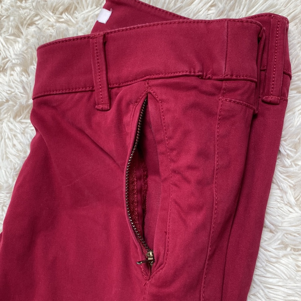 🎉HP🎉 Loft Ankle Pants 💗 Cranberry Red - Picture 9 of 14